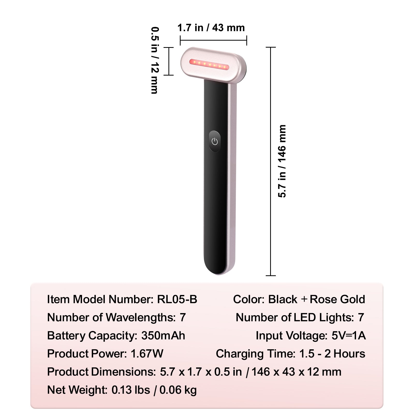 The Revellé Glow Wand™ — 3-in-1 Facial Sculpting & Light Therapy Device